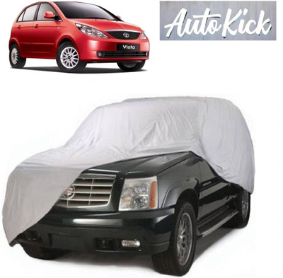 AutoKick Car Cover For Tata Vista Tech (Without Mirror Pockets)(Silver)