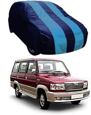 Kuchipudi Car Cover For Toyota Qualis (Without Mirror Pockets)(Blue)