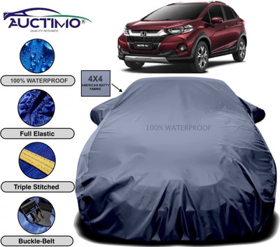 AUCTIMO Car Cover For Honda WRV (With Mirror Pockets)(Grey)