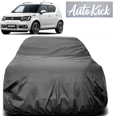 AutoKick Car Cover For Maruti Suzuki Ignis (Without Mirror Pockets)(Grey)