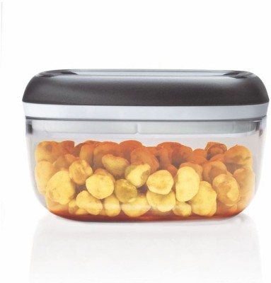 TUPPERWARE Plastic Cookie Jar  - 240 ml(Black, Clear)