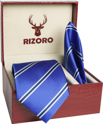 RIZORO Satin Tie Pin Set(Blue)