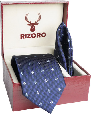 RIZORO Satin Tie Pin Set(Blue)