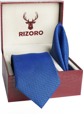 RIZORO Satin Tie Pin Set(Blue)