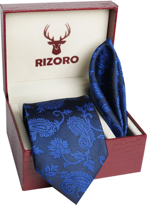 RIZORO Satin Tie Pin Set(Blue)