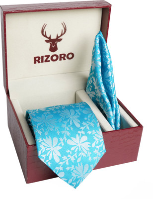 RIZORO Satin Tie Pin Set(Blue)