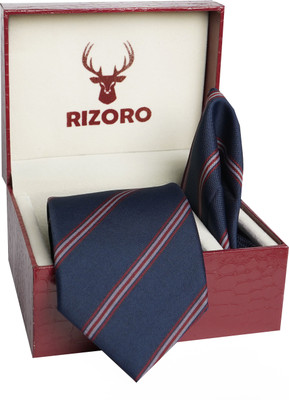 RIZORO Satin Tie Pin Set(Blue)