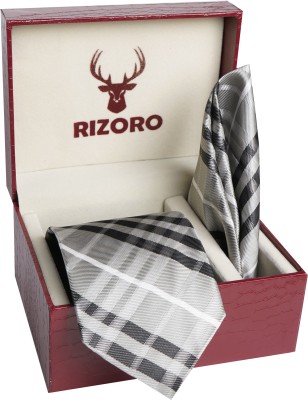 RIZORO Satin Tie Pin Set(Grey)