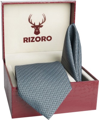 RIZORO Satin Tie Pin Set(Grey)