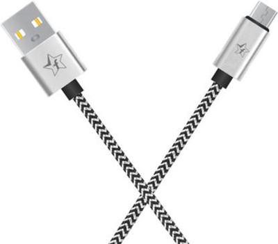 Flipkart SmartBuy AMRBB2M02 2 m Micro USB Cable(Compatible with Mobile, Tablet, Black, White)