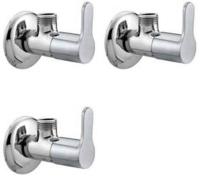 tantia Angel Cock Valve Chrome Plated set of 3 Angle Cock Faucet(Wall Mount Installation Type)