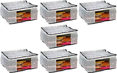 Little one High Quality Multipurpose Non-Woven Plain 10inch Saree Cover 7PC Capacity 10-15 Units Saree/Blouse Each(Multicolor)