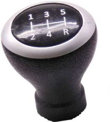 DEEPP COLLECTION plastic, rubber Gear Knob(Black, Silver)