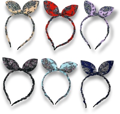 alamodey Pack of 6 Floral Design Headband for Girls Hair Band(Multicolor)