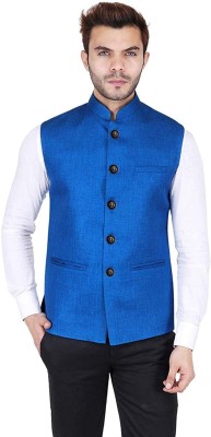 manoxo Sleeveless Solid Men Jacket