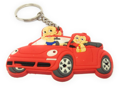 Key Era Chhota Bheem Mighty Raju Rubber Key Chain