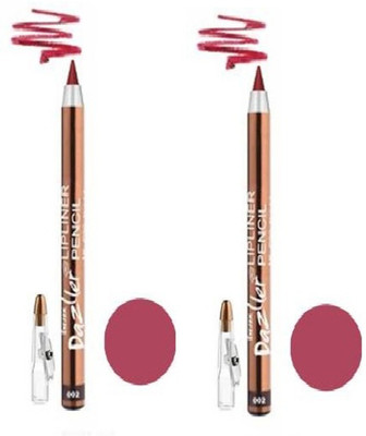Eyetex DAZLLER LIP LINER PENCIL 02 pack of 2(Dark Red)