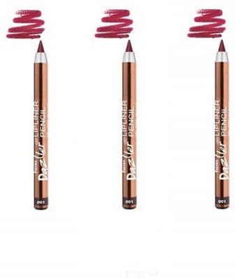 Eyetex DAZLLER LIP LINER PENCIL 01 pack of 3(Maroon)