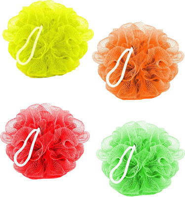 FLAWADY Loofah(Pack of 4, Multicolor)