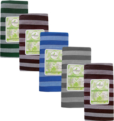 Feather Green Striped Multicolor Lungi