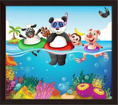 Artzfolio Digital Reprint 10.5 inch x 11.8 inch Painting(With Frame)
