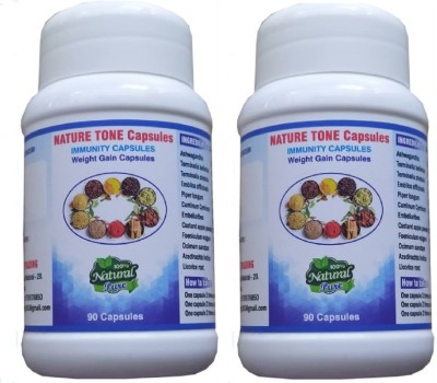 biomed Nature Tone Capsules Weight Gainers/Mass Gainers(180 No, Unflavor)