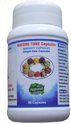 biomed Nature Tone Capsules Weight Gainers/Mass Gainers(90 No, Unflavor)