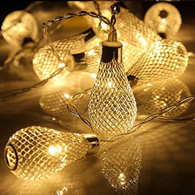 Smuf 16 LEDs 3.4 m Yellow Steady Bulb Rice Lights(Pack of 1)