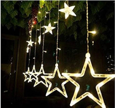 NICK KNACK DECOR 138 LEDs 3.96 m White Flickering Star Rice Lights(Pack of 1)