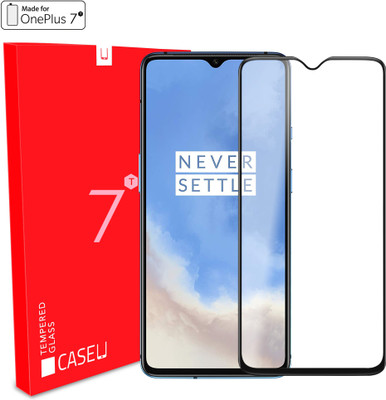 Case U Edge To Edge Tempered Glass for OnePlus 7T(Pack of 1)