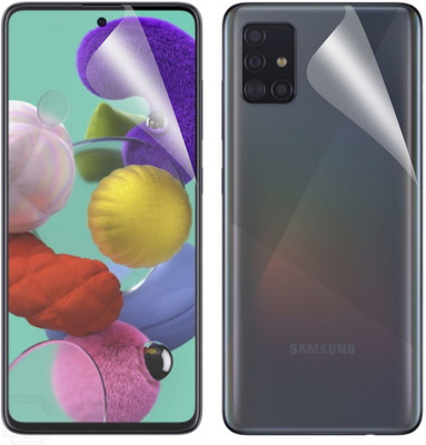 CASE CREATION Front and Back Screen Guard for Samsung Galaxy A51(Pack of 2)