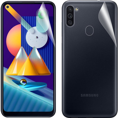 CASE CREATION Front and Back Screen Guard for Samsung Galaxy M11(Pack of 2)