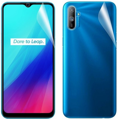 CASE CREATION Front and Back Screen Guard for Realme C3(Pack of 2)