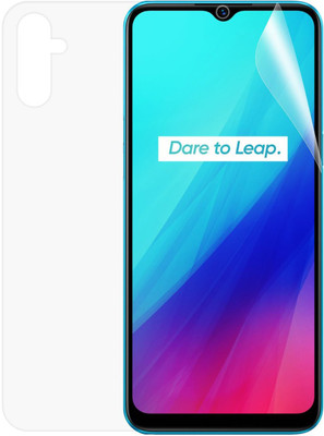 CASE CREATION Front and Back Screen Guard for Realme C3(Pack of 2)