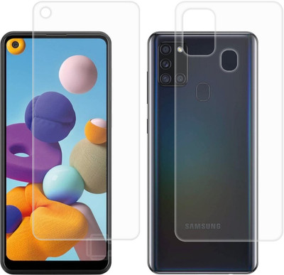 CASE CREATION Front and Back Screen Guard for Samsung Galaxy A21s 2020(Pack of 2)