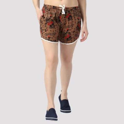 GUTI Printed Women Multicolor Night Shorts