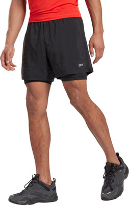 REEBOK Solid Men Black Sports Shorts