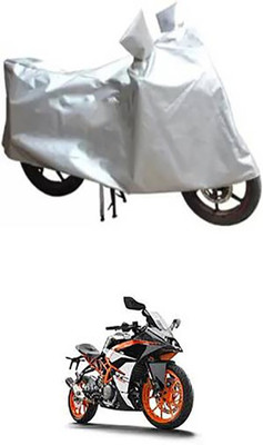 Shinestudios Two Wheeler Cover for Kawasaki(RC 390, Silver)