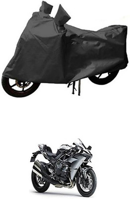 Shinestudios Two Wheeler Cover for Kawasaki(Grey)
