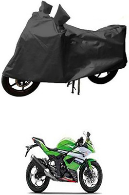 Shinestudios Two Wheeler Cover for Kawasaki(Ninja 250, Grey)