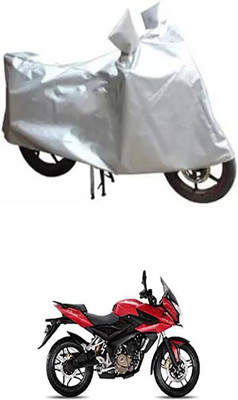 Shinestudios Two Wheeler Cover for Bajaj(Pulsar AS 150, Silver)