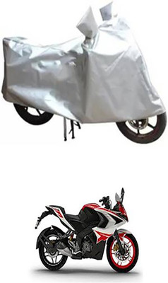 Shinestudios Two Wheeler Cover for Bajaj(Pulsar RS 200, Silver)