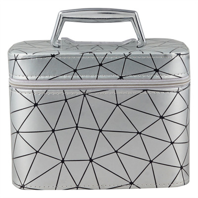 CL2 Cameleon Cosmetic Storage Case Box with mirror Makeup Vanity Box(Silver)
