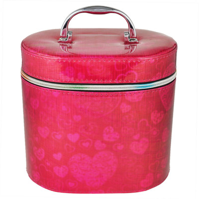 CL2 Cameleon Uptown Girl Heart Design Vanity Box with Mirror Makeup Vanity Box(Red)