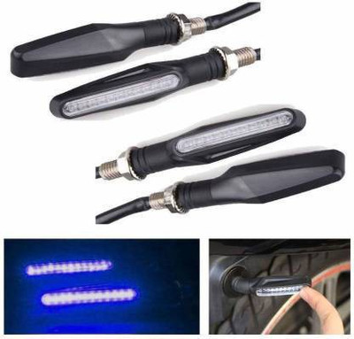 FKOK Side LED Indicator Light for Hero Splendor NXG(Blue)