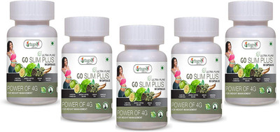Vringra Go Slim Capsules - Weight Loss Capsules - Weight Management (Pack Of 5)(5 x 60 Tablets)