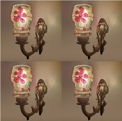 PR Prashant Uplight Wall Lamp Without Bulb(Pack of 4)