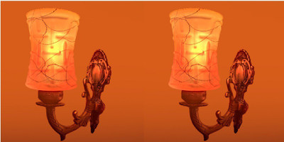 Arus Uplight Wall Lamp Without Bulb(Pack of 2)