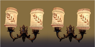 PR Prashant Wallchiere Wall Lamp Without Bulb(Pack of 2)