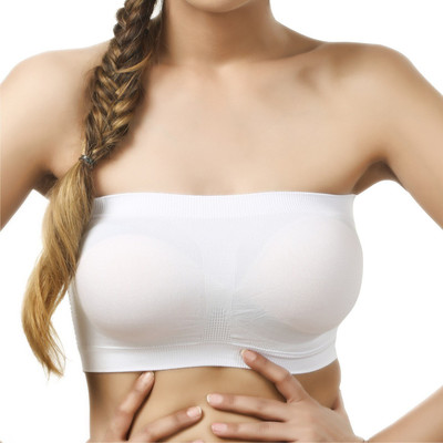 FabGruh Women Bandeau/Tube Non Padded Bra(White)